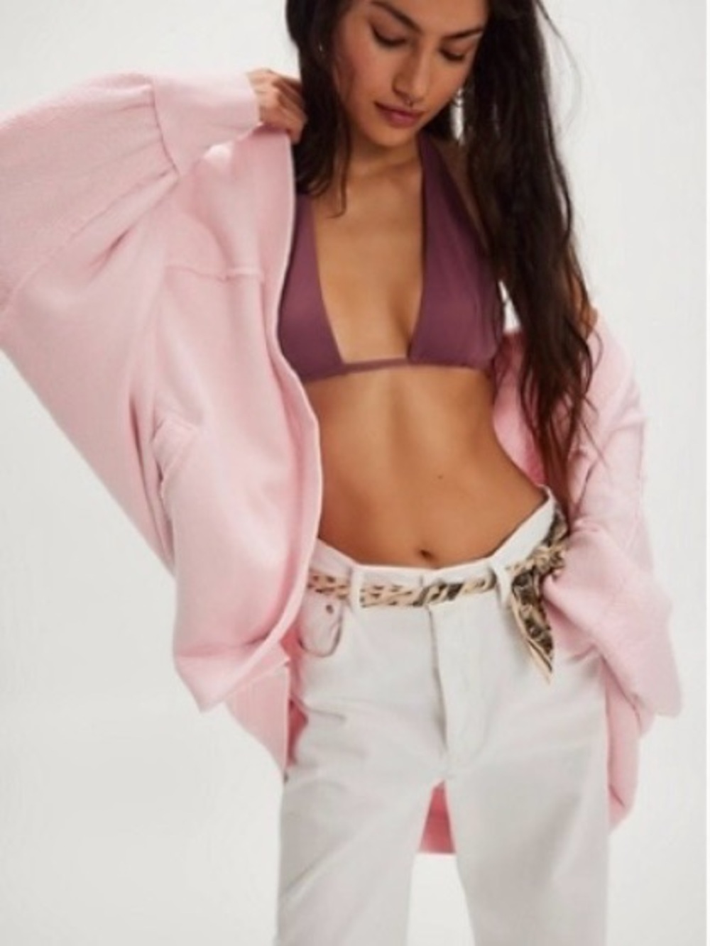 We the Free Forever Yours Cardi in fairytale pink